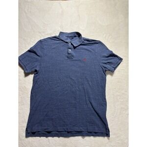 Polo Ralph Lauren Solid Blue Men's Size Large Short Sleeve Classic Polo Shirt